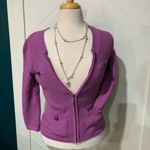 mac & jac officeโ cardigan, classy/preppy/teacher/ luxury /old money/ elle woods